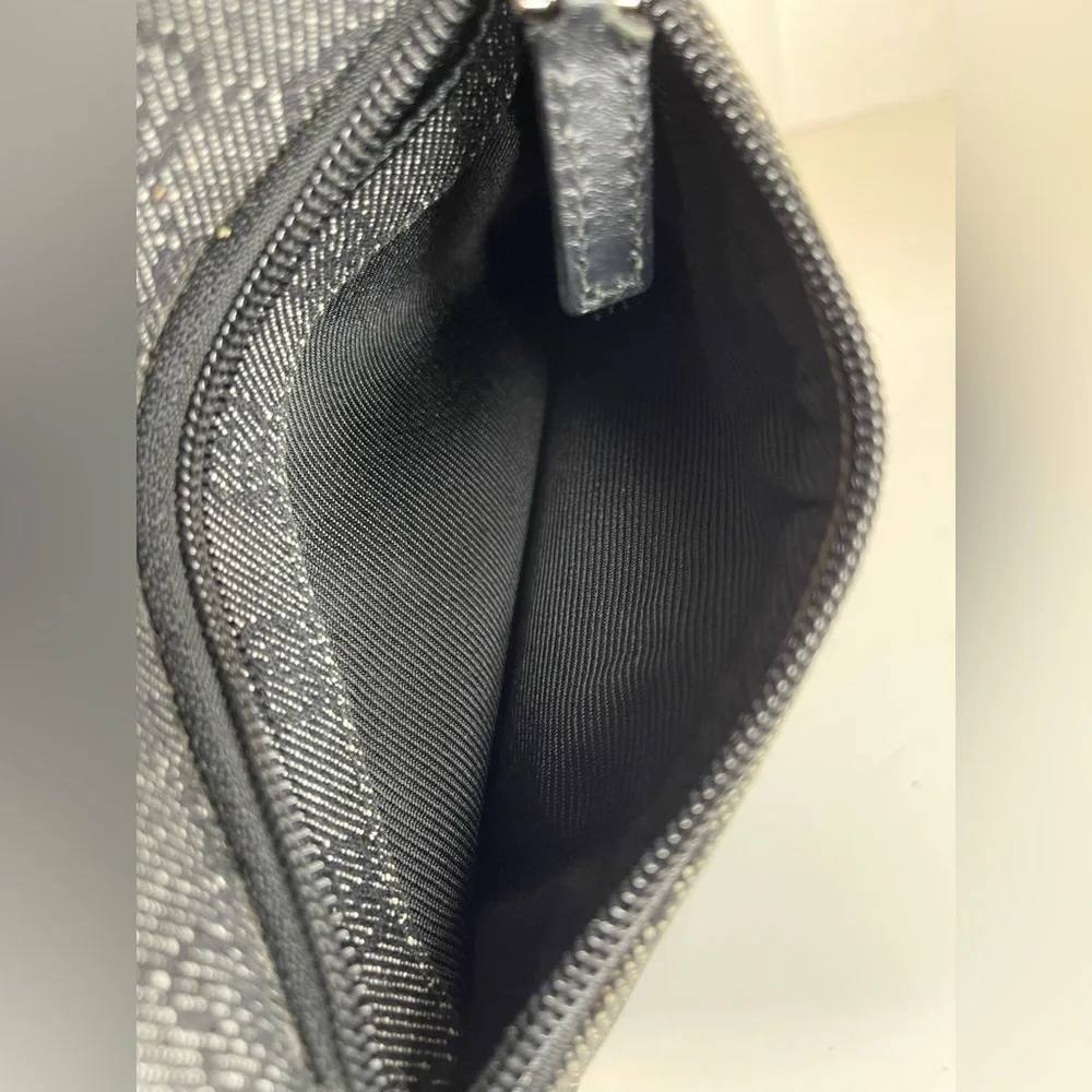 Gucci Black and Gray Monogram Messenger Bag